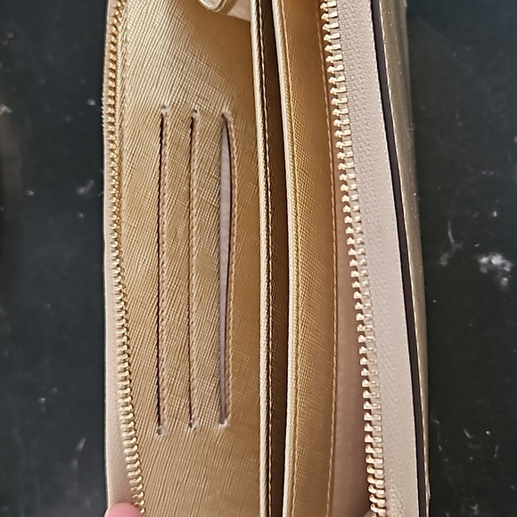 Gold Kate spade zipper wallet♠️ - Picture 3 of 5